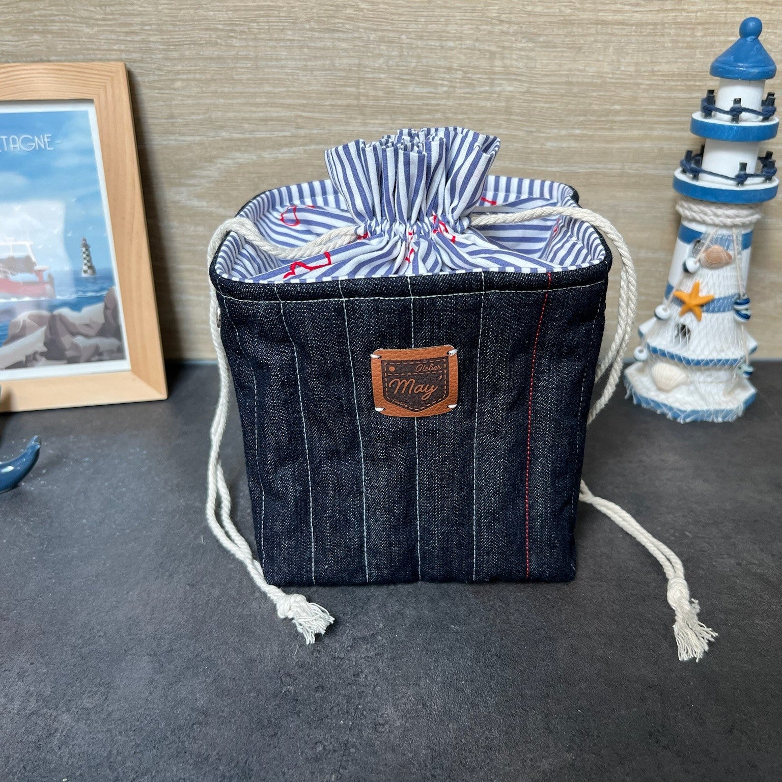 Pochon Biarritz - Édition Marinière&Coeur - Version Origami
